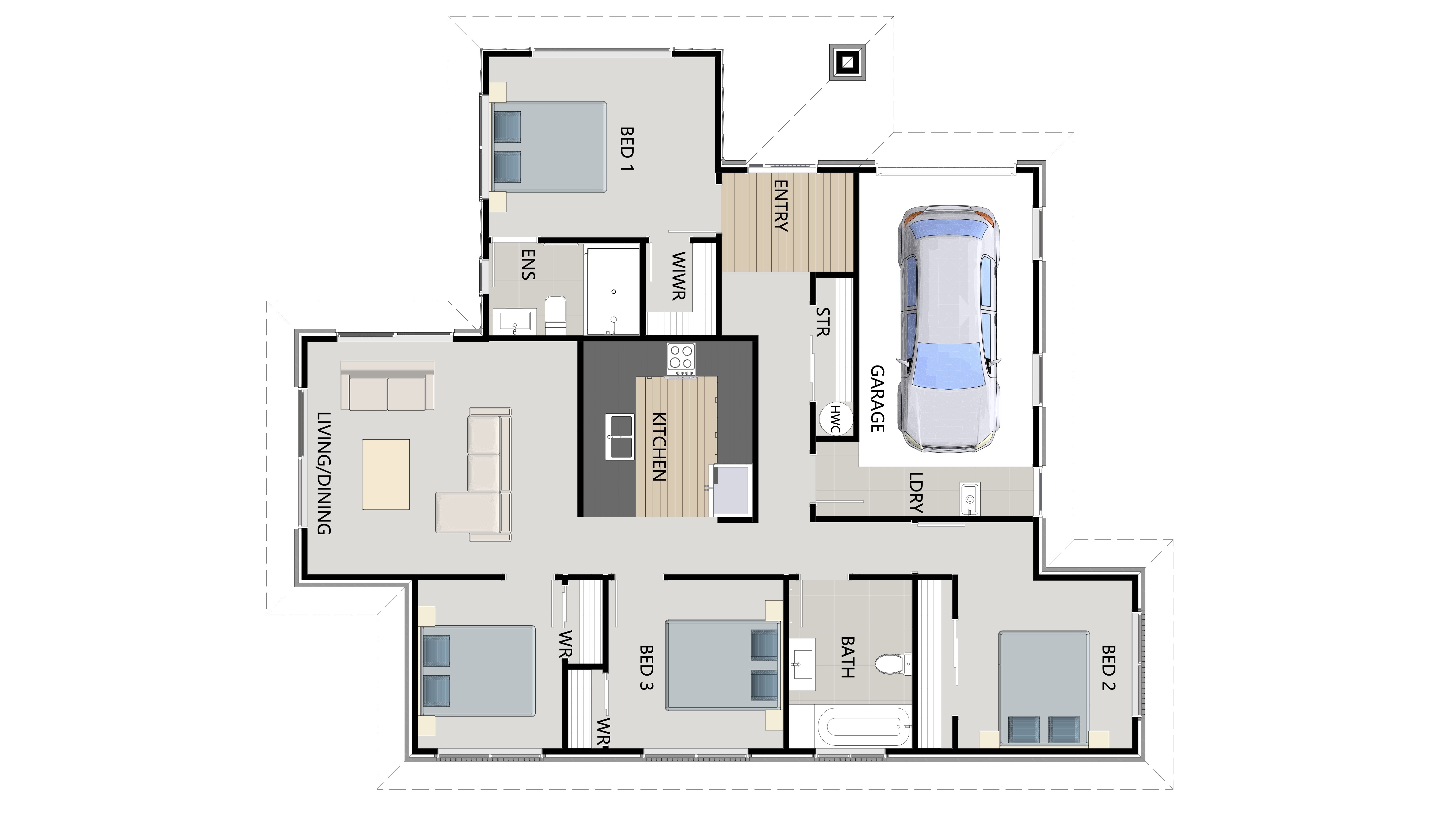 Waiuku Floor Plan Lot 1 floor plan